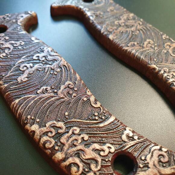 Japan Wave Baroque - ESEE Model 5, Model 6 Knife Scales by Svechnikov Knives