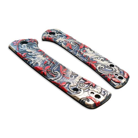 CIVIVI Conspirator maple handle scales - Japanese Maple / hand-painted