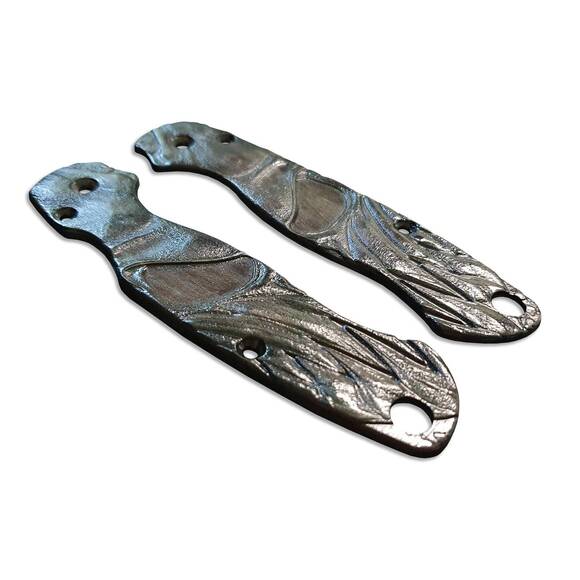 Kid Of Darkness Black - Spyderco Para Military 2 Cru-Wear Knife Scales by Svechnikov Knives