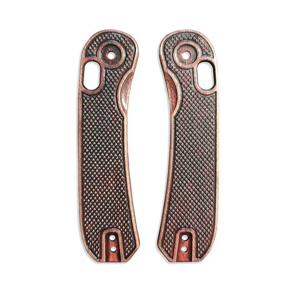 Knafs Lander 3 maple handle scales - Classic V2 Dark Cherry / hand-painted