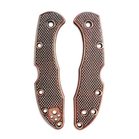 Old Classic Dark Cherry - Spyderco Delica 4, Lil' Matriarch Knife Scales by Svechnikov Knives