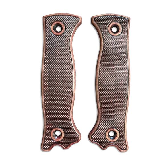 Varusteleka Skrama 200 maple handle scales - Classic V2 Dark Cherry / hand-painted