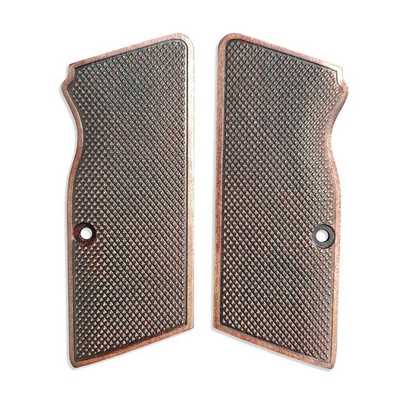 Tanfoglio large frame medium maple grips - Classic V2 Dark Cherry / hand-painted