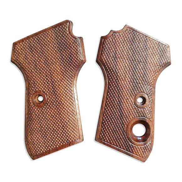 Bersa Lusber Model 84 walnut grips - Classic V2 / hand-painted