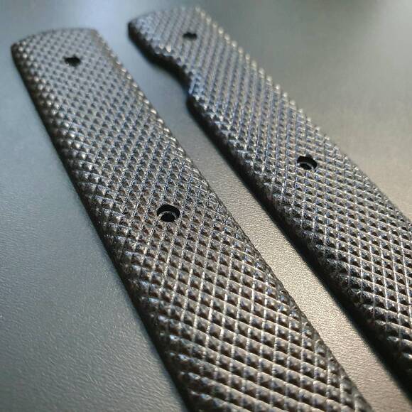 Rhombus Black - Boker Plus Urban Trapper Linear Knife Scales by Svechnikov Knives
