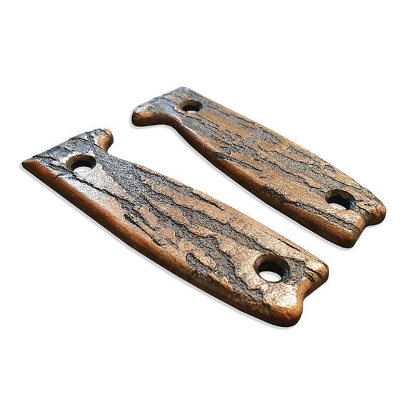 ESEE Model 3/4 maple handle scales - Roughness Bronze / hand-painted