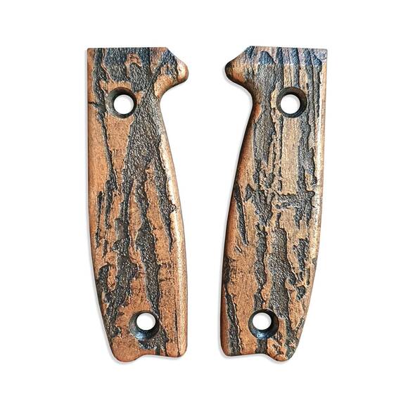 ESEE Model 3/4 maple handle scales - Roughness Bronze / hand-painted