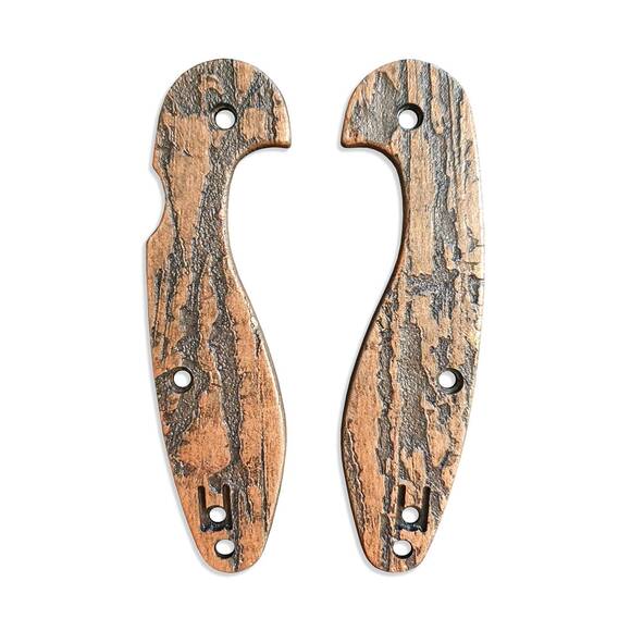 Roughness Bronze - Spyderco Sliverax Knife Scales by Vladimir Svechnikov
