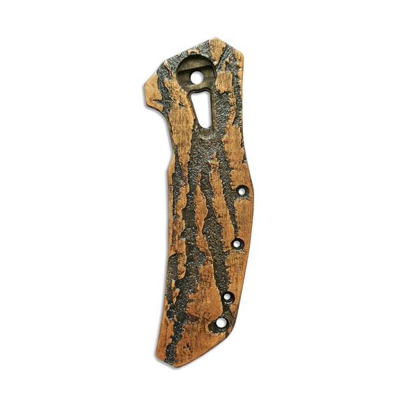Zero Tolerance ZT 0308 maple handle scales - Roughness Bronze / hand-painted
