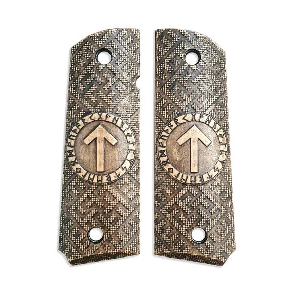 Rune Teiwaz Tyr - 1911 Full Size Government Grips