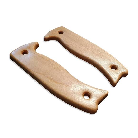 ESEE Model 5/6 maple handle scales - Traditional / hand-painted