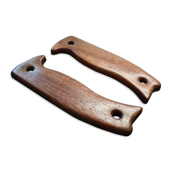 ESEE Model 5/6 walnut handle scales - Traditional / hand-painted
