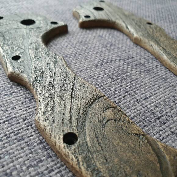 Cold Steel 4-Max Scout maple handle scales - Wood Bark (3169) / hand-painted
