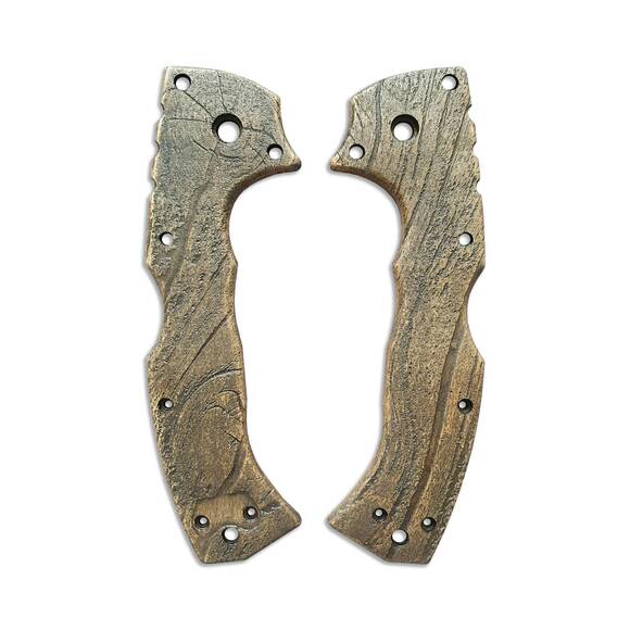 Cold Steel 4-Max Scout maple handle scales - Wood Bark (3169) / hand-painted