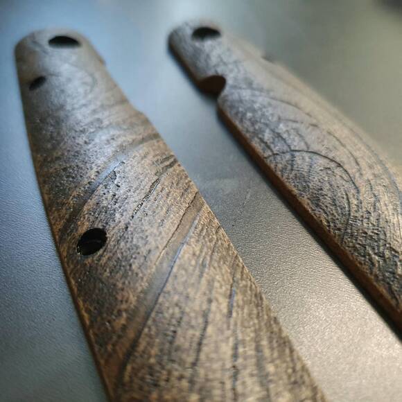 Wood Bark (3169) - Cold Steel Ti-Lite 6 Knife Scales by Svechnikov Knives