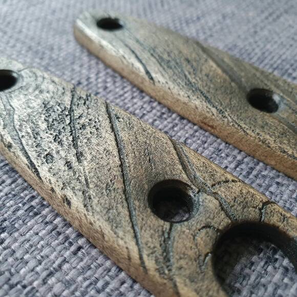 ESEE Izula 2 maple handle scales - Wood Bark (3169) / hand-painted
