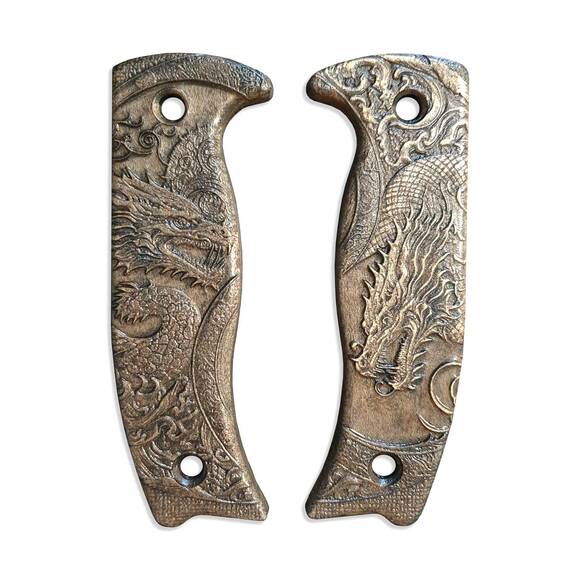 Yin Yang Dragon - ESEE Model 5, Model 6 Knife Scales by Svechnikov Knives
