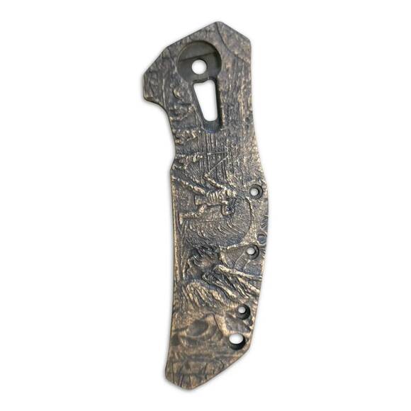 Zero Tolerance ZT 0308 maple handle scales - Alduin's Wall (3169) / hand-painted