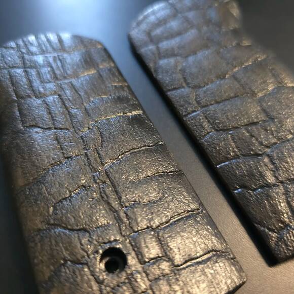 Stechkin APS Maple Grips - Charcoal / Hand-painted