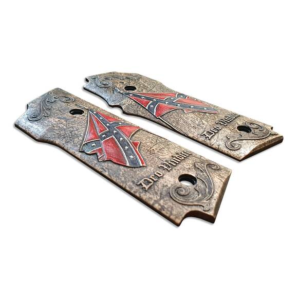 Smith And Wesson 645 Maple Grips - Deo Vindice / Hand-painted