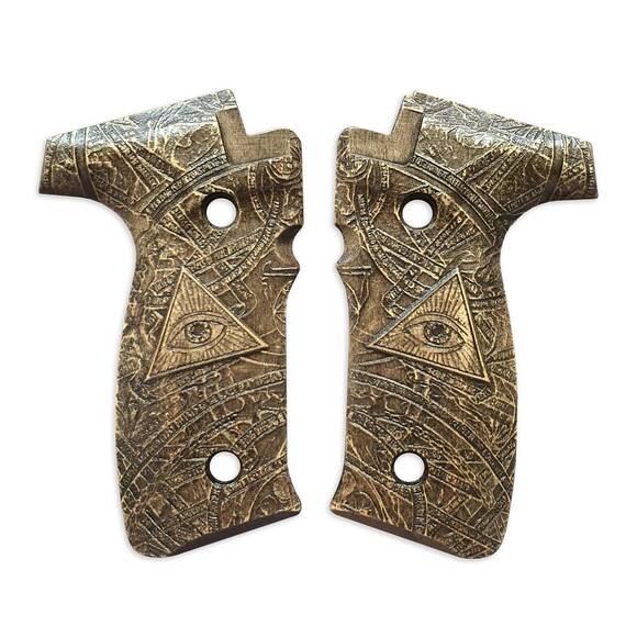 Zastava CZ 99 maple grips - Illuminati / hand-painted
