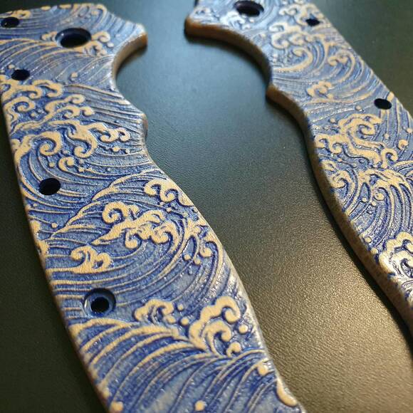 Japan Wave - Demko AD20.5 Knife Scales by Svechnikov Knives