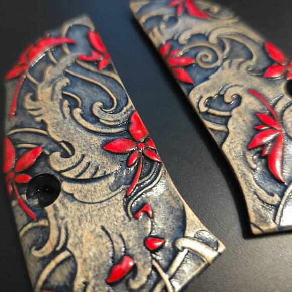 CZ Shadow 2 Compact Maple Grips - Japanese Maple / Hand-painted