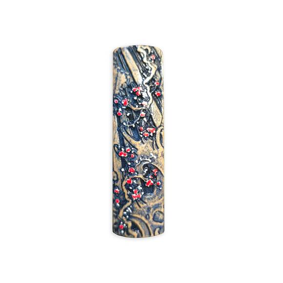 Sig Sauer P320 AXG Maple backstrap - Japanese Wolf And Sakura / hand-painted