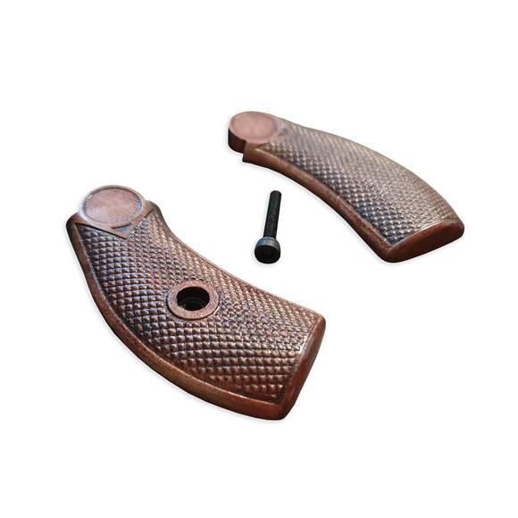National Arms Co Cal .32 Revolver Maple Grips - Classic V2 Dark Cherry / Hand-painted