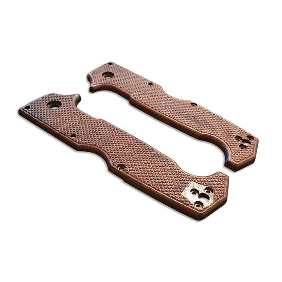 Cold Steel SR1 walnut handle scales - Classic V2 / hand-painted