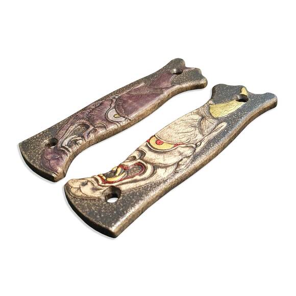 Varusteleka Skrama 200 maple handle scales - Oni Demon W by Umeda Karin