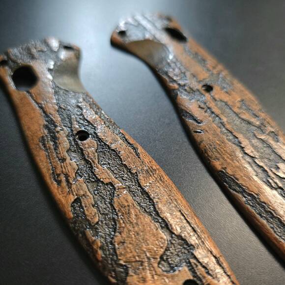 Benchmade Barrage 580 Maple Scales - Roughness Bronze / Hand-painted