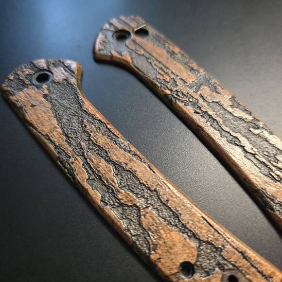 CIVIVI Conspirator maple handle scales - Roughness Bronze / hand-painted