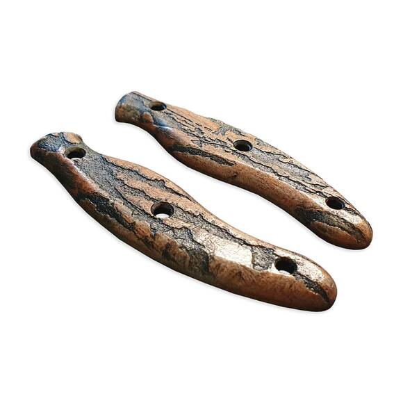 Roughness Bronze - Tops Knives Field Dog Knife Scales by Svechnikov Knives