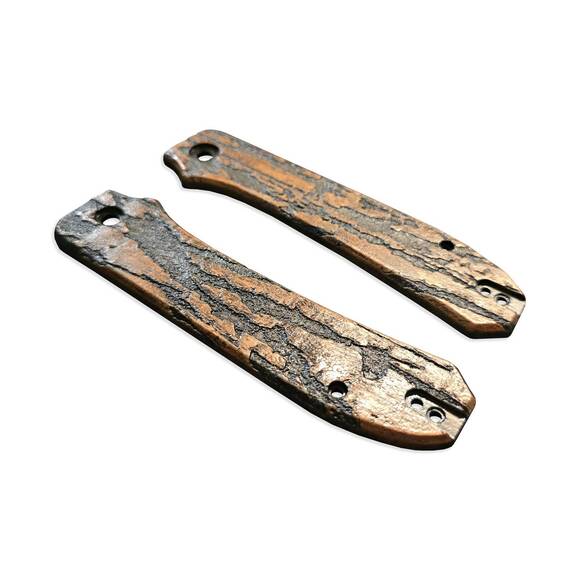 WE Knife Big Banter maple handle scales - Roughness Bronze / hand-painted