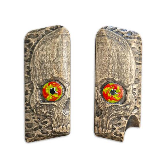 Tokarev TT maple grips - Skull Eye / hand-painted