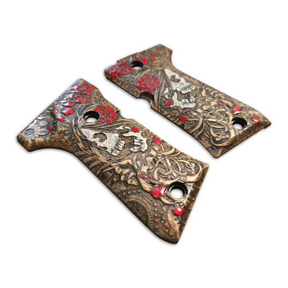 Skull Rose - Beretta Compact 92, 92F, 92FS, 96 Grips