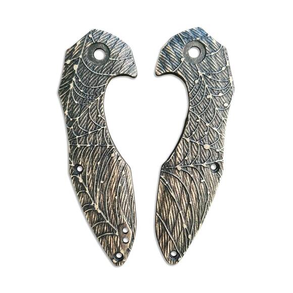 Spider Web - Kizer Minitherium Knife Scales by Svechnikov Knives