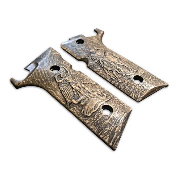Beretta 92XI, 92GTS Maple Grips - St Archangel Michael / Hand-painted