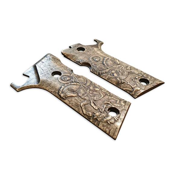 Beretta 92X Performance Maple Grips - St George / Hand-painted
