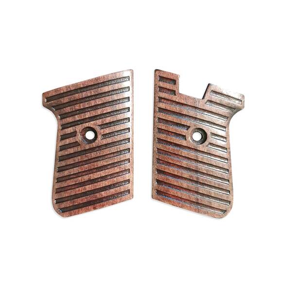 Jennings J-22 maple grips - Stripes Dark Cherry / hand-painted