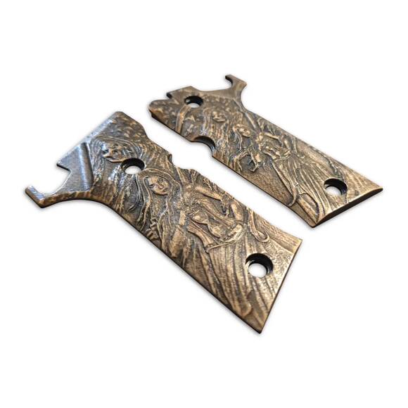 Beretta 92X Performance Maple Grips - Summon Reaper / Hand-painted