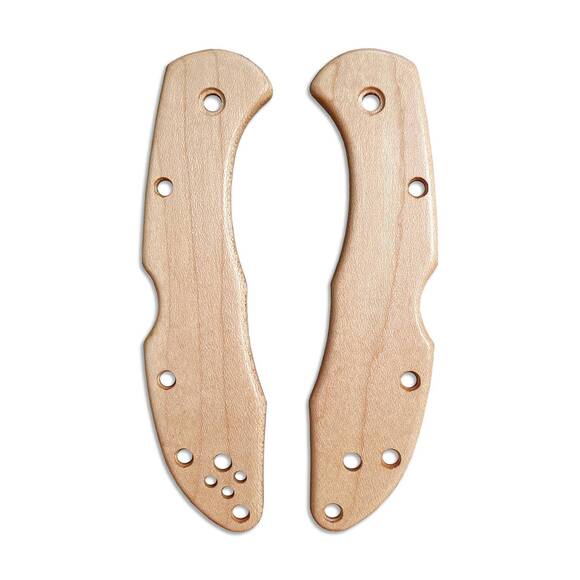 Traditional Maple - Spyderco Delica 4, Lil' Matriarch Knife Scales by Svechnikov Knives