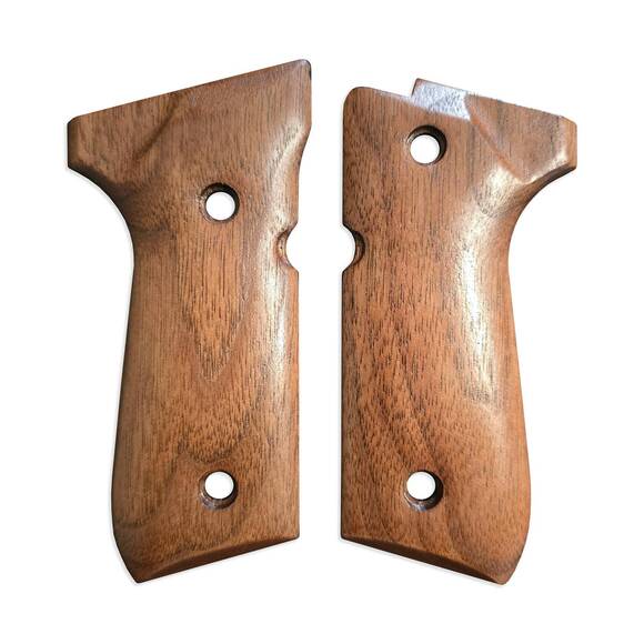 Beretta 92 full-size walnut grips - Traditional / hand-painted