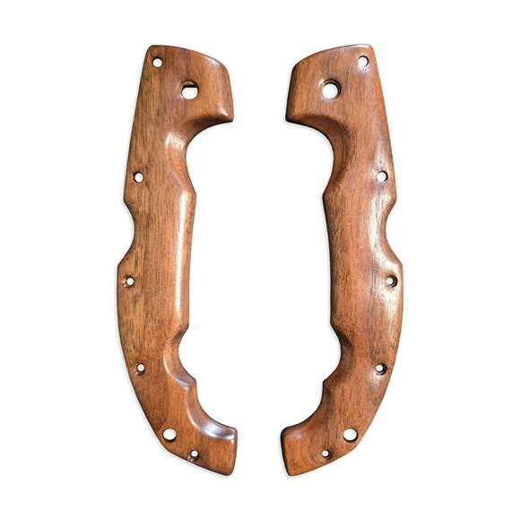 Cold Steel Voyager Extra Large walnut handle scales - Traditional / hand-painted