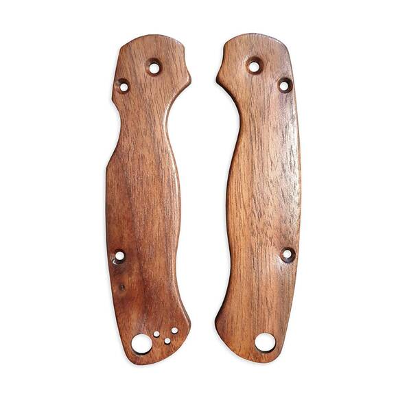 Spyderco Para Military 2 walnut handle scales - Traditional / hand-painted