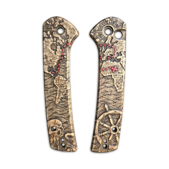 Treasure Map - CIVIVI Conspirator Knife Scales by Svechnikov Knives