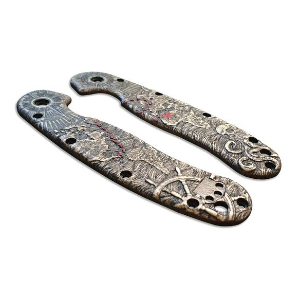 Treasure Map - Ontario RAT-1 Knife Scales by Svechnikov Knives