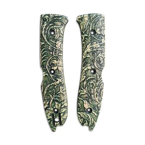 Wild Thickets Green - Spyderco SpyOpera Knife Scales by Svechnikov Knives