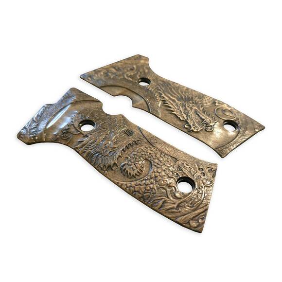 Sig Sauer P320 AXG Maple Grips - Yin Yang Dragon / Hand-painted